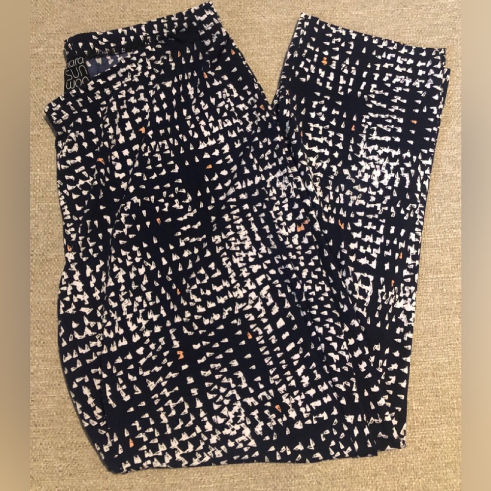Clara Sun Woo Capri Navy Dotted V Print M
